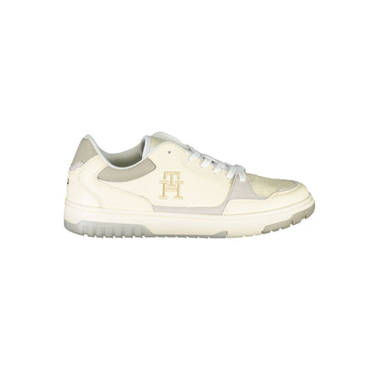 Tommy Hilfiger Beige Sports Sneakers with Unique Embroidery by Tommy Hilfiger