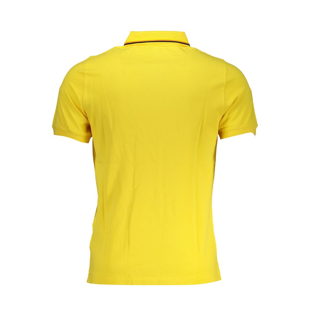Polo K-WAY jaune soleil à détails contrastés