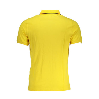 Polo K-WAY jaune soleil à détails contrastés