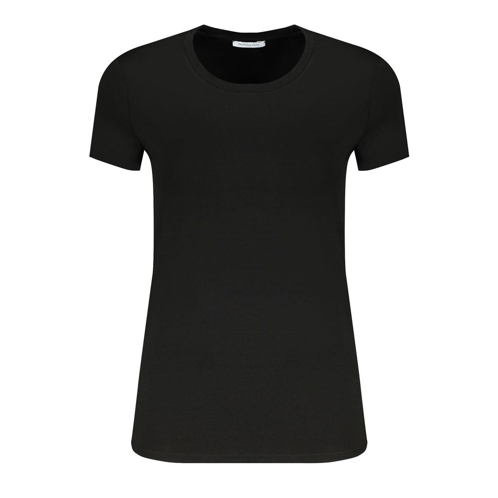 Patrizia Pepe Black Elastane Tops & T-Shirt by Patrizia Pepe