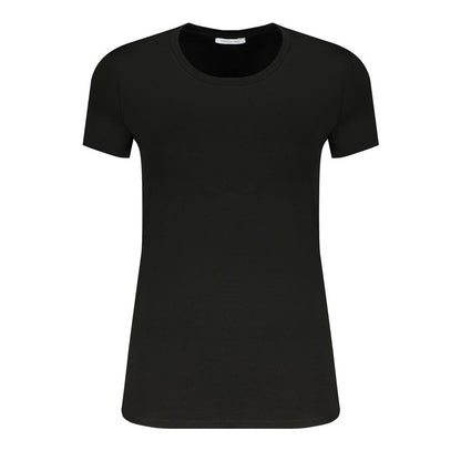 Patrizia Pepe Black Elastane Tops & T-Shirt by Patrizia Pepe