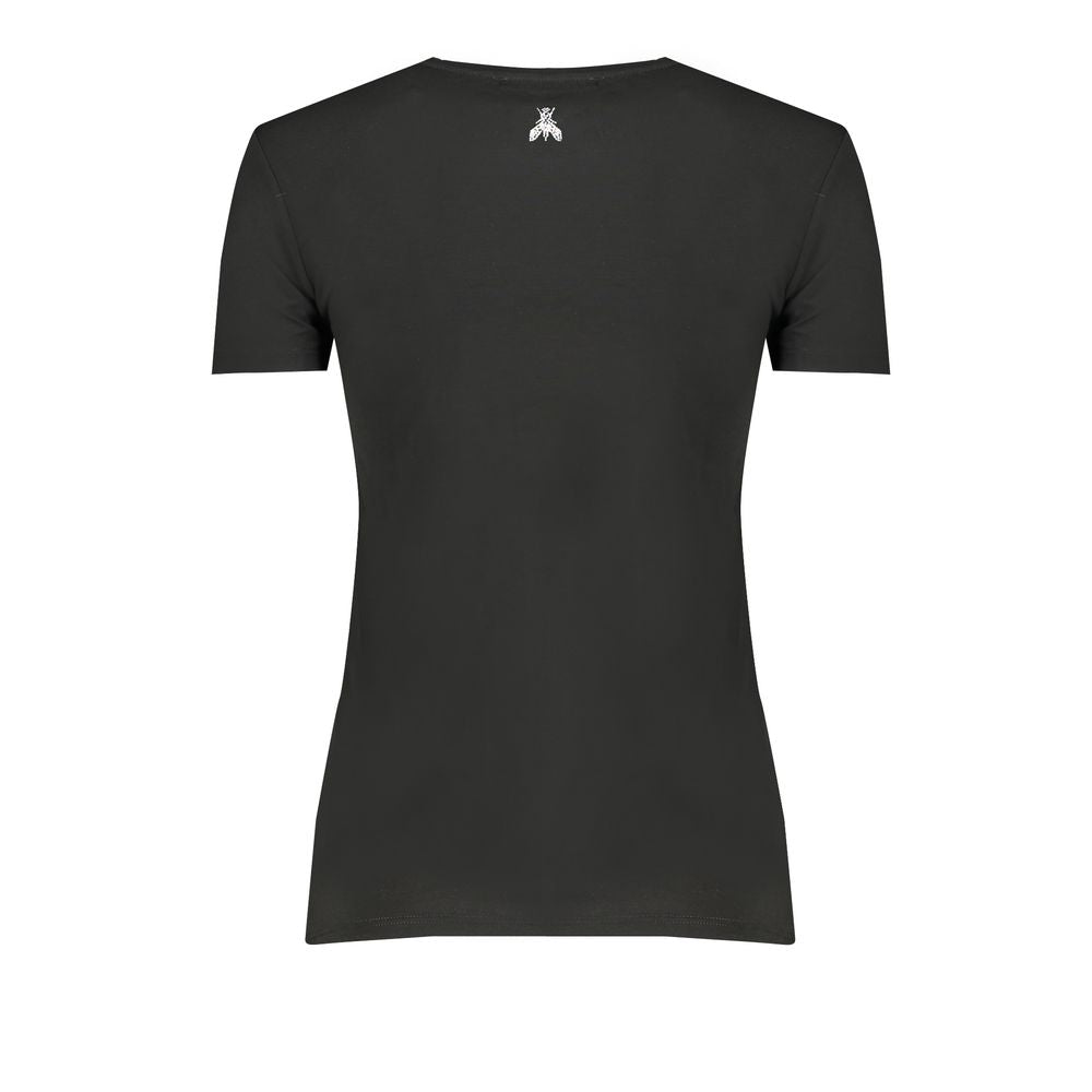 Patrizia Pepe Black Elastane Tops & T-Shirt by Patrizia Pepe