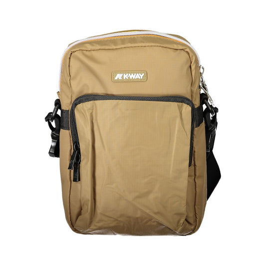 Sac bandoulière K-WAY en polyamide marron