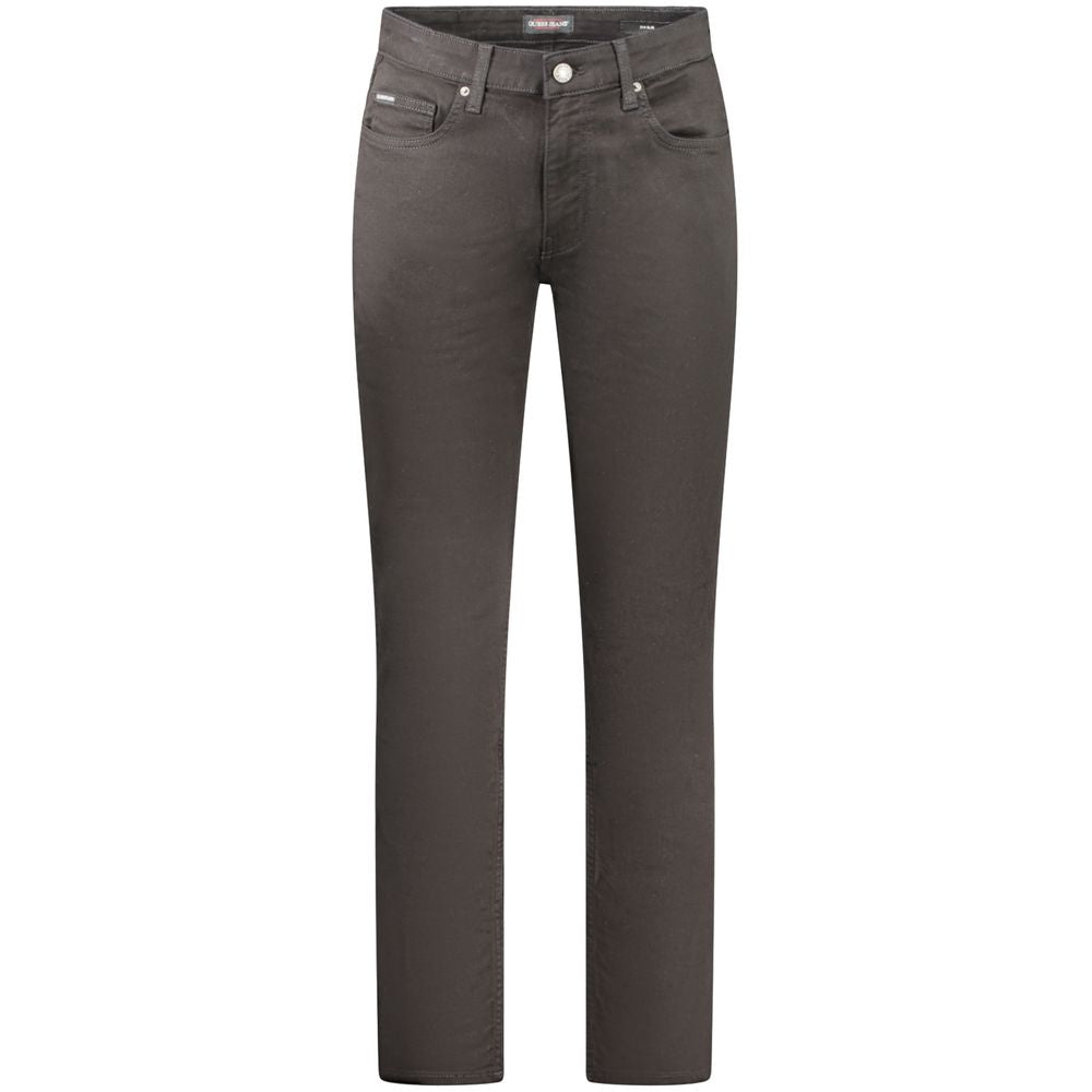 Guess Jeans Black Cotton Men Slim Jean by Guess Jeans