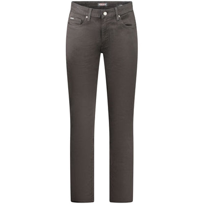 Guess Jeans Black Cotton Men Slim Jean by Guess Jeans