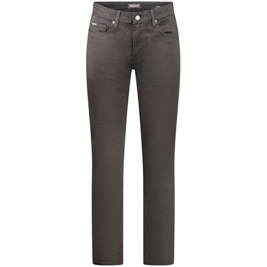 Guess Jeans Black Cotton Men Slim Jean by Guess Jeans
