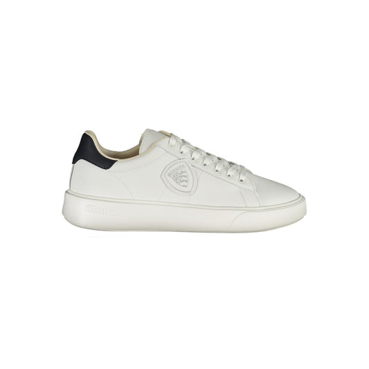 Blauer White Polyethylene Men Sneaker by Blauer