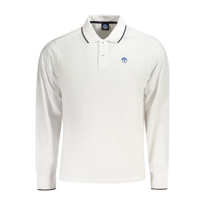 North Sails White Cotton Men Polo Shirt by North Sails