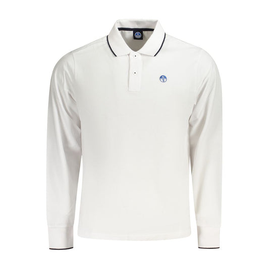 North Sails White Cotton Men Polo Shirt by North Sails