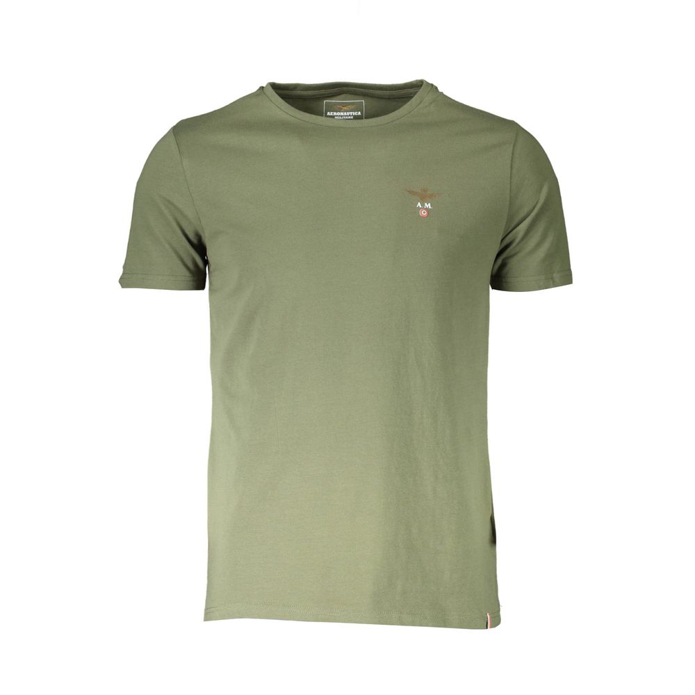 Chemise sous-vêtements pour homme en coton vert Aeronautica Militare