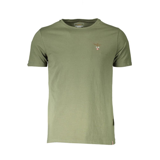 Chemise sous-vêtements pour homme en coton vert Aeronautica Militare