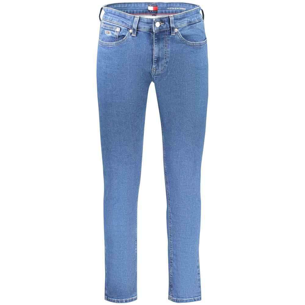 Tommy Hilfiger Blue Cotton Men Slim Tapered Jean