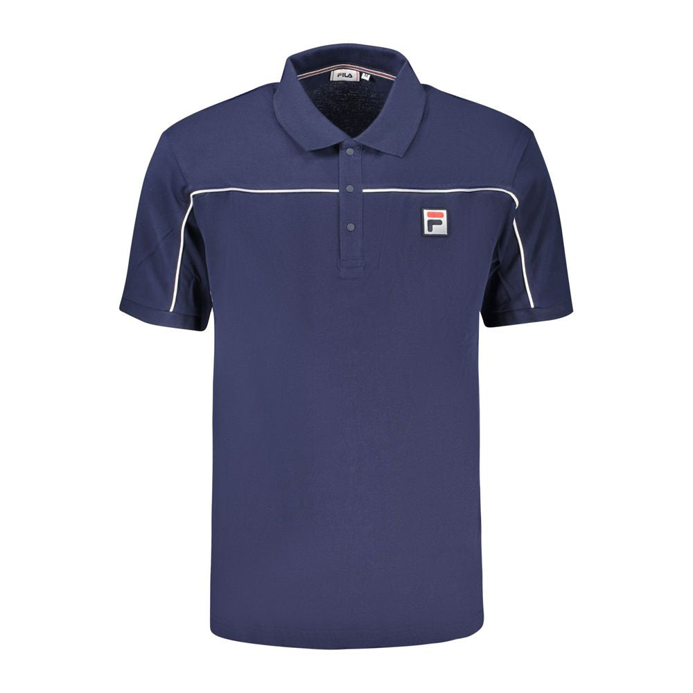 Polo Fila bleu en coton pour homme