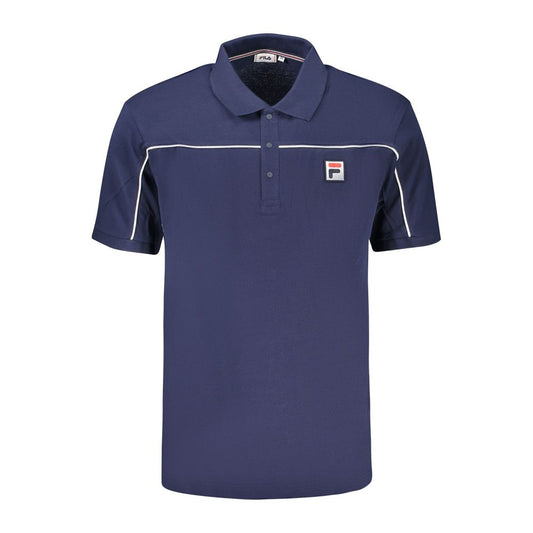 Polo Fila bleu en coton pour homme
