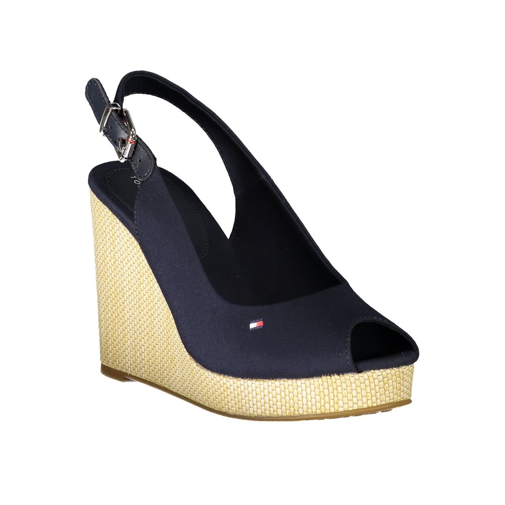 Tommy Hilfiger Blue Cotton Sandal by Tommy Hilfiger