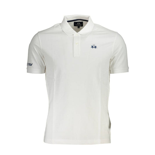 Polo homme en coton blanc La Martina