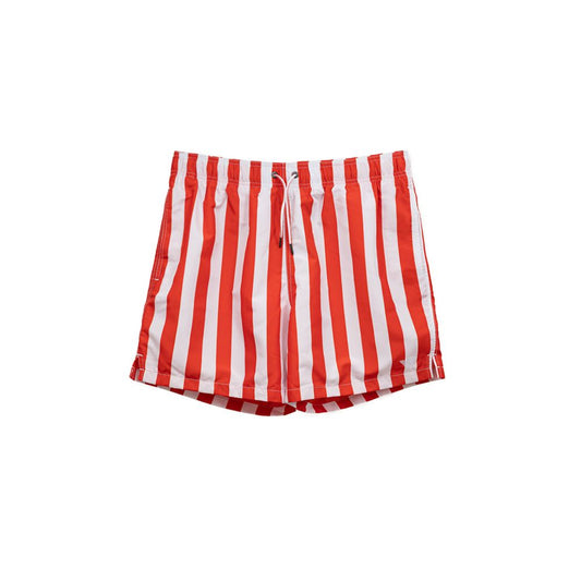 Maillot de bain en polyester rouge Emporio Armani