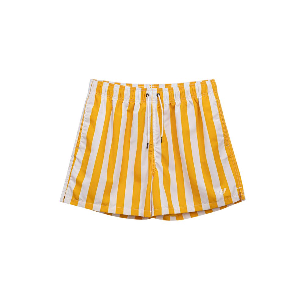 Maillot de bain en polyester jaune Emporio Armani