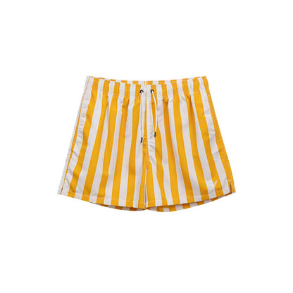 Maillot de bain en polyester jaune Emporio Armani