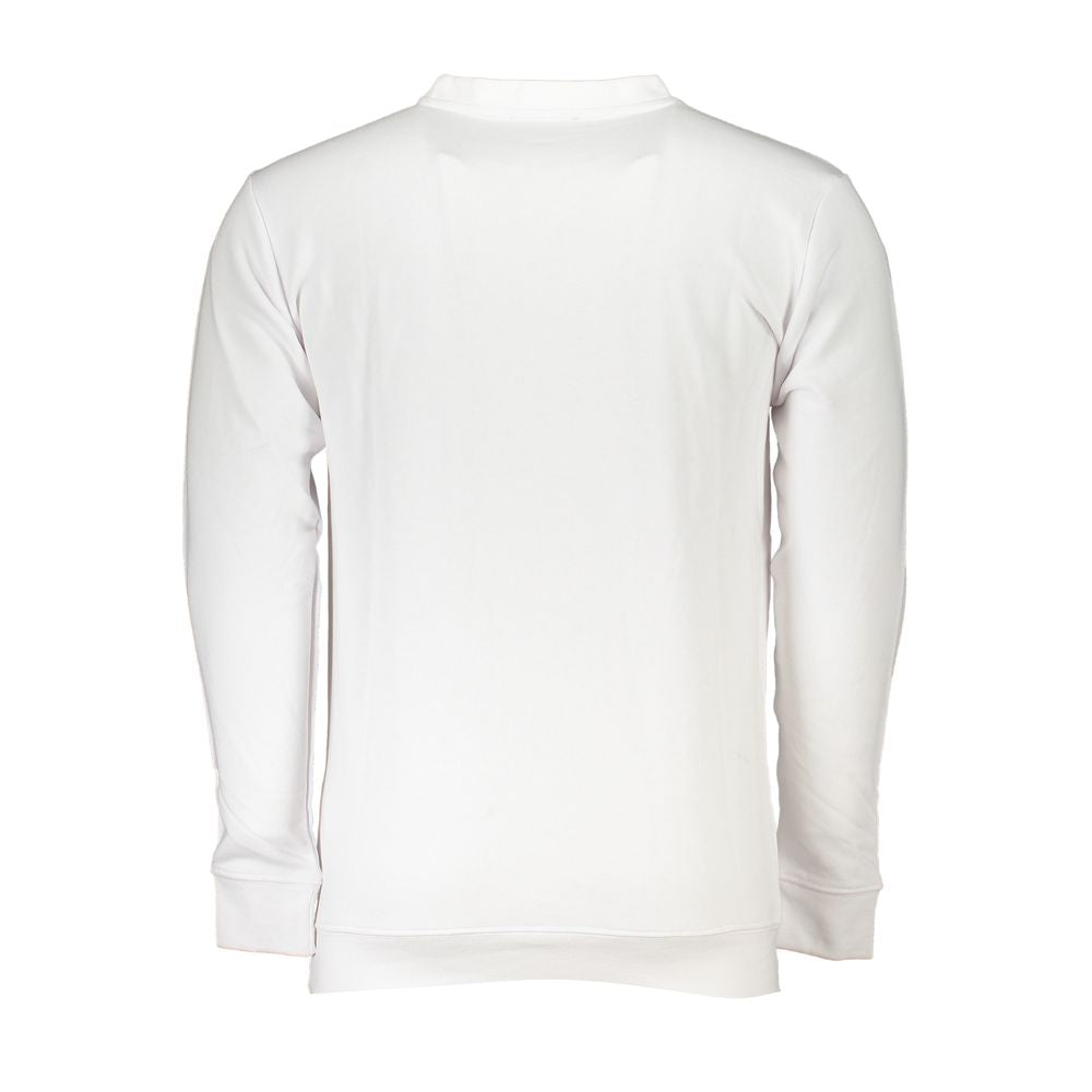 Cavalli Class White Cotton Sweater by Cavalli Class