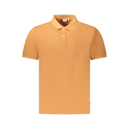 Pepe Jeans Orange Cotton Men Polo Shirt by Pepe Jeans