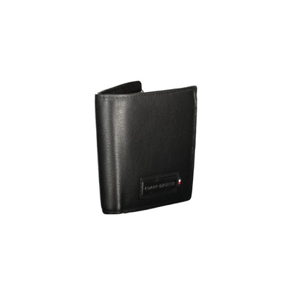 Portefeuille homme en cuir noir Tommy Hilfiger