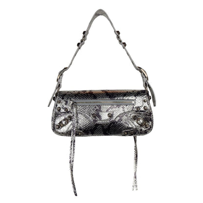 Sac à main Balenciaga en cuir de veau gris
