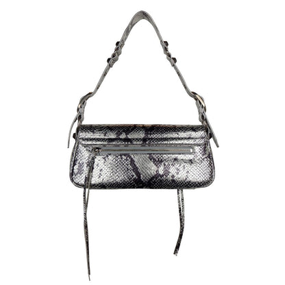 Sac à main Balenciaga en cuir de veau gris