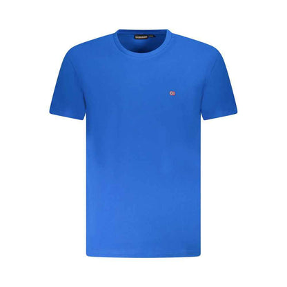 Napapijri Logo Cotton T Shirt Blauw Met Comfort Fit