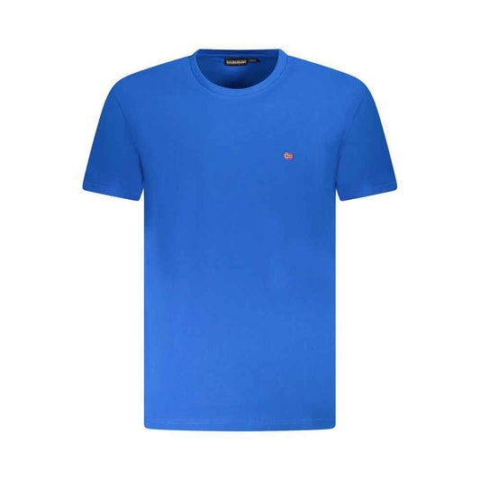 Napapijri Logo Cotton T Shirt Blauw Met Comfort Fit