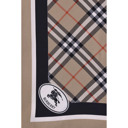 Écharpe en soie à carreaux Burberry