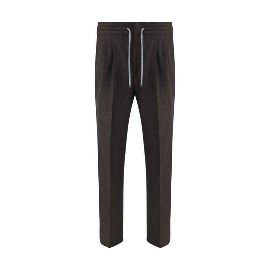Brunello Cucinelli Virgin Wool Pants Broek Mélange