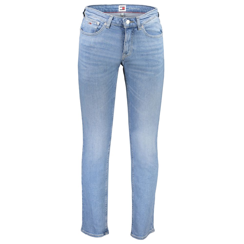 Tommy Hilfiger Light Blue Cotton Men Jeans by Tommy Hilfiger