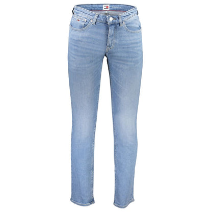 Tommy Hilfiger Light Blue Cotton Men Jeans by Tommy Hilfiger