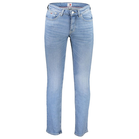 Tommy Hilfiger Light Blue Cotton Men Jeans by Tommy Hilfiger