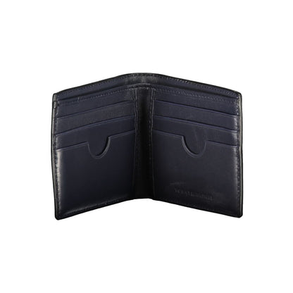 Portefeuille en cuir noir Tommy Hilfiger