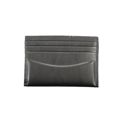 Portefeuille en cuir noir Calvin Klein