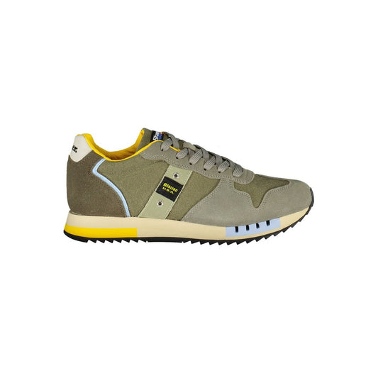 Blauer Green Leather Men Sneaker by Blauer