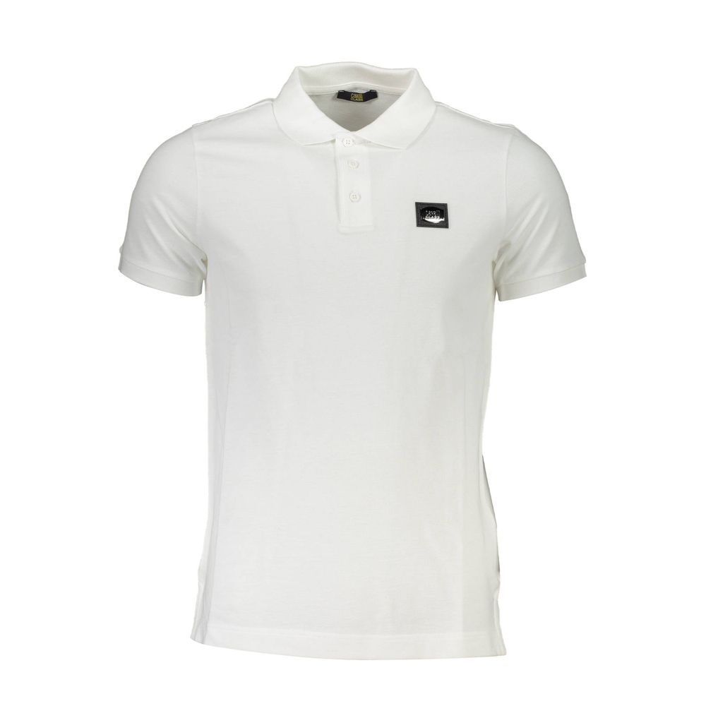 Cavalli Class White Cotton Men Polo Shirt by Cavalli Class