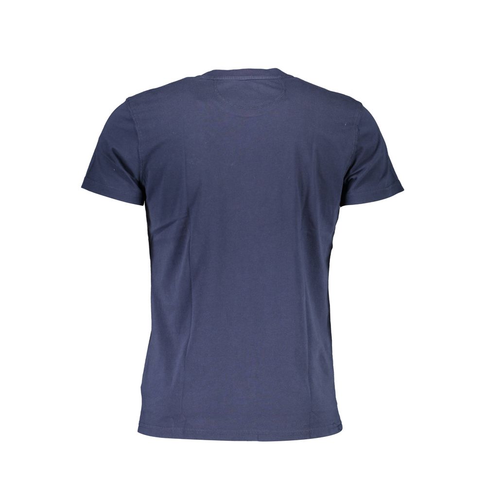 La Martina Elegant Crew Neck Cotton Tee with Embroidery by La Martina
