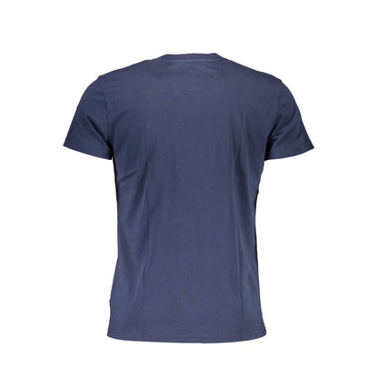 La Martina Elegant Crew Neck Cotton Tee with Embroidery by La Martina