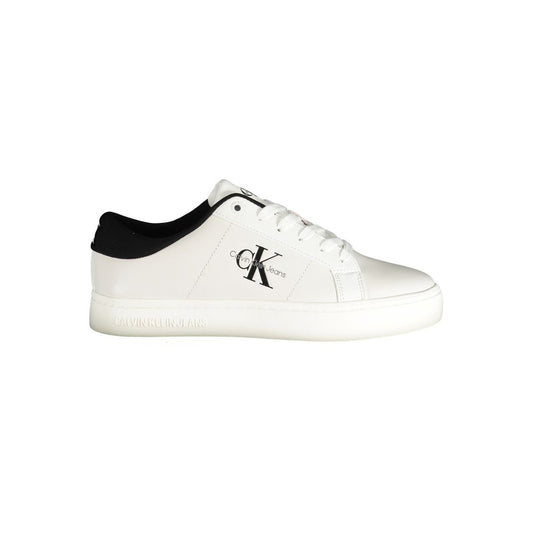 Calvin Klein White Polyester Sneaker by Calvin Klein