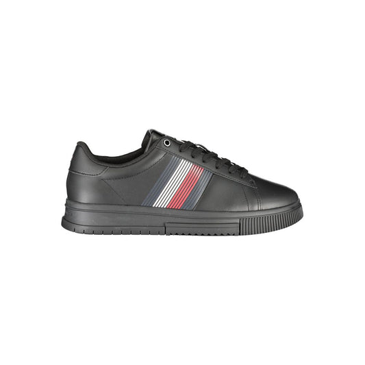 Tommy Hilfiger Black Polyester Sneaker by Tommy Hilfiger