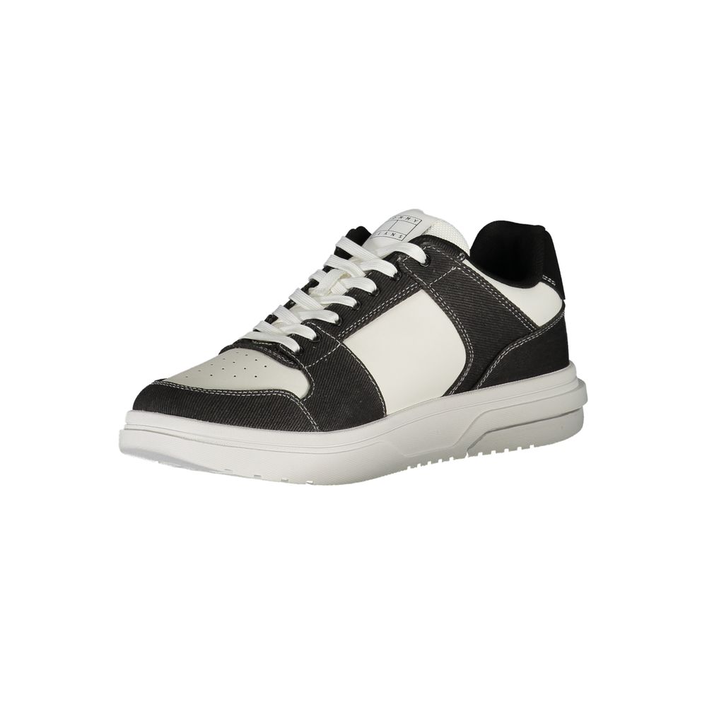 Tommy Hilfiger Black Polyester Sneaker by Tommy Hilfiger