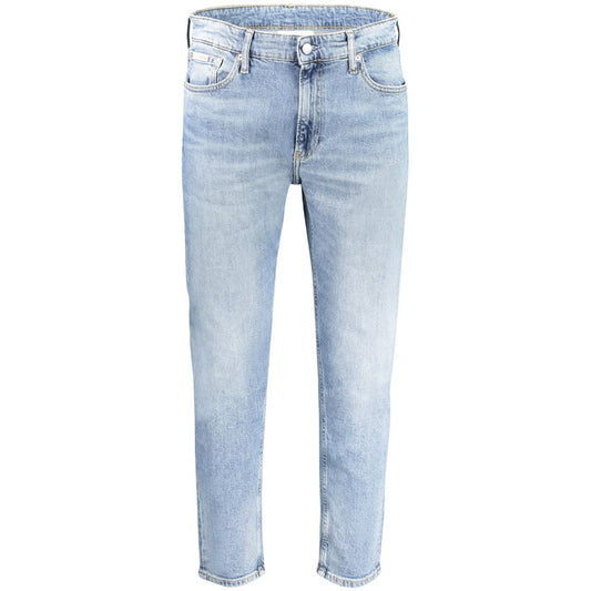 Calvin Klein Light Blue Cotton Men Jeans by Calvin Klein