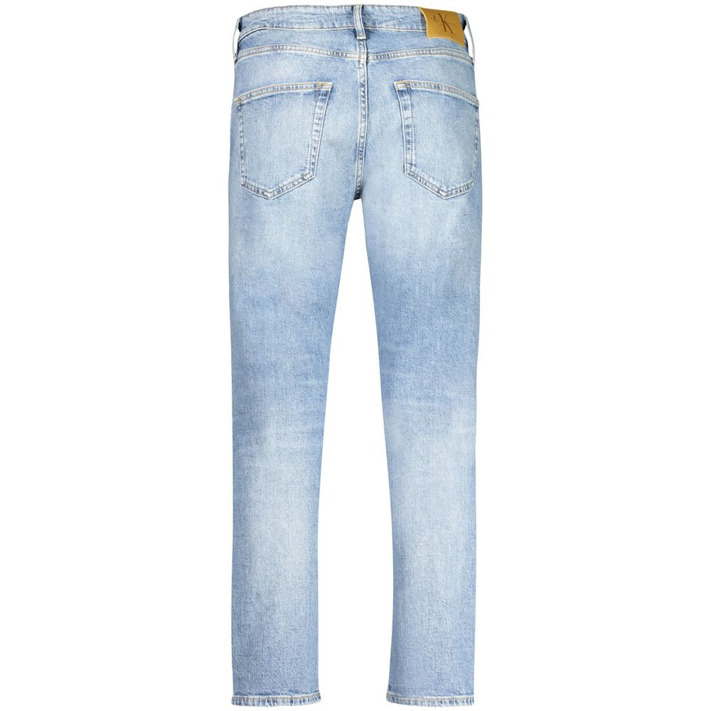 Calvin Klein Light Blue Cotton Men Jeans by Calvin Klein