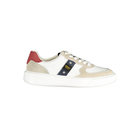 Blauer White Polyethylene Men Sneaker by Blauer