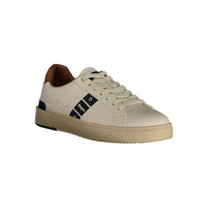 Blauer White Leather Men Sneaker by Blauer