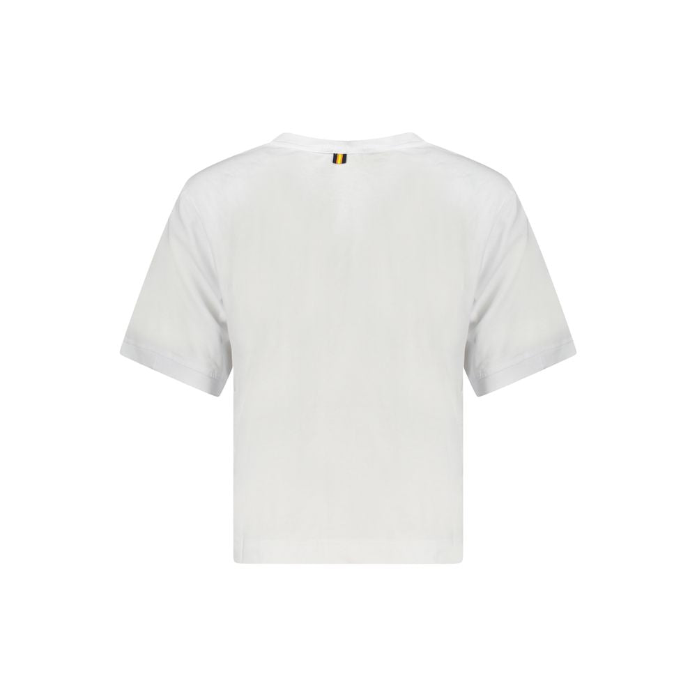K-WAY White Cotton Women Top by K-WAY