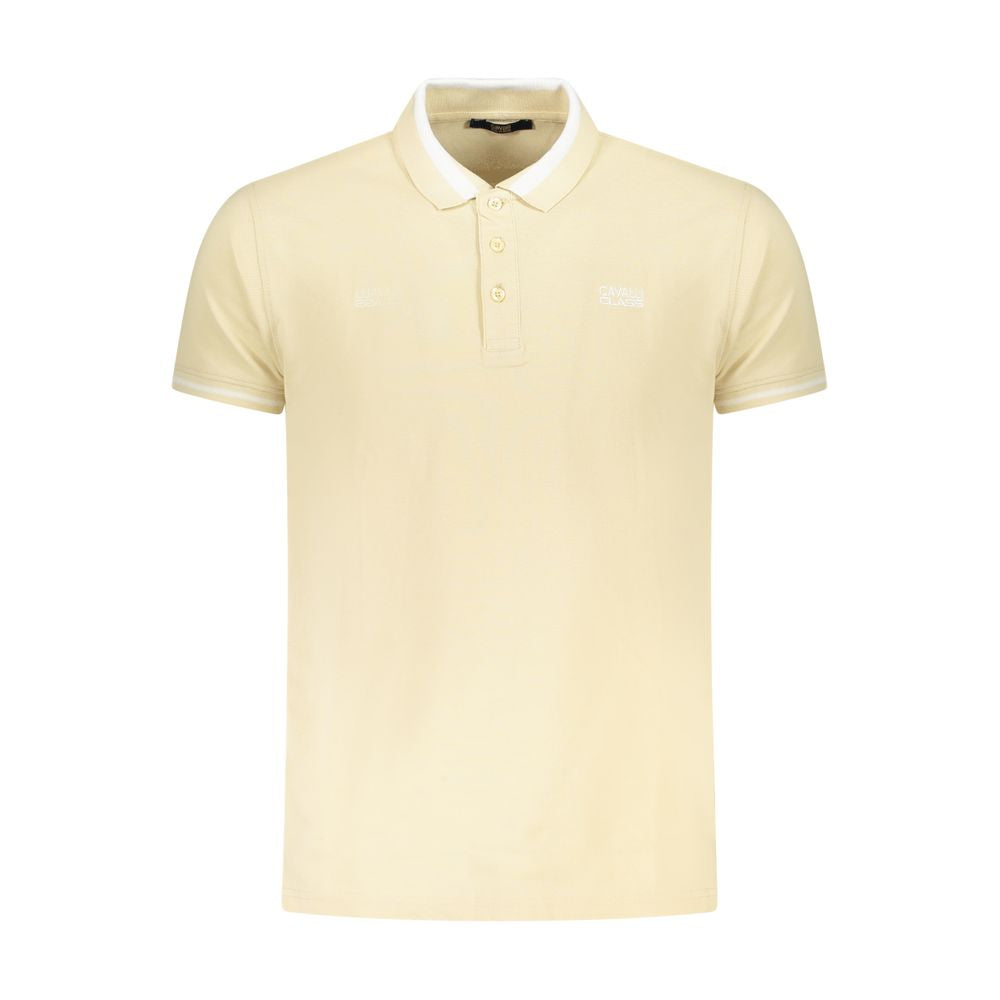 Polo Cavalli Class en coton beige pour homme